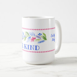 Taza De Café Acuarela Pastel Floral SÉ AMABLE