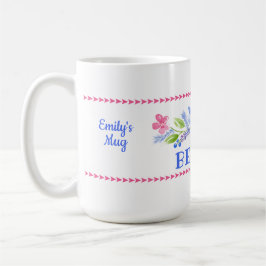 Taza De Café Acuarela Pastel Floral SÉ AMABLE