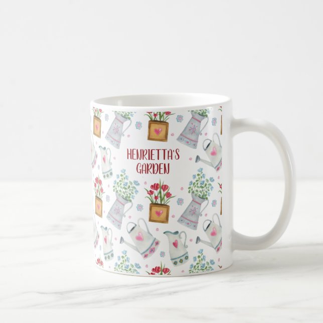 Taza De Café Acuarela personalizada de café Mug (Derecha)