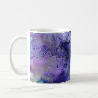 Taza De Café Acuarela púrpura