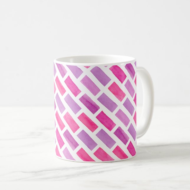 Taza De Café Acuarela rosa (Anverso derecho)