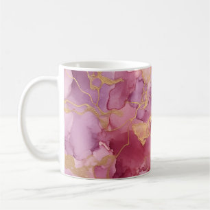 Taza De Café acuarela rosa