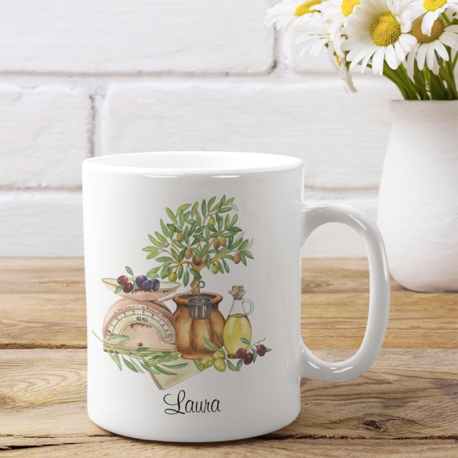 Taza De Café acuarela rusa personalizada (Subido por el creador)