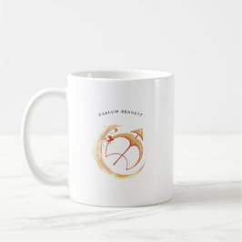 Taza De Café Acuarela Sagittarius Astrología Zodiac | Monograma