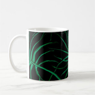 Taza De Café Acuarela Trópica Patrón sin foco. Sumario moderno