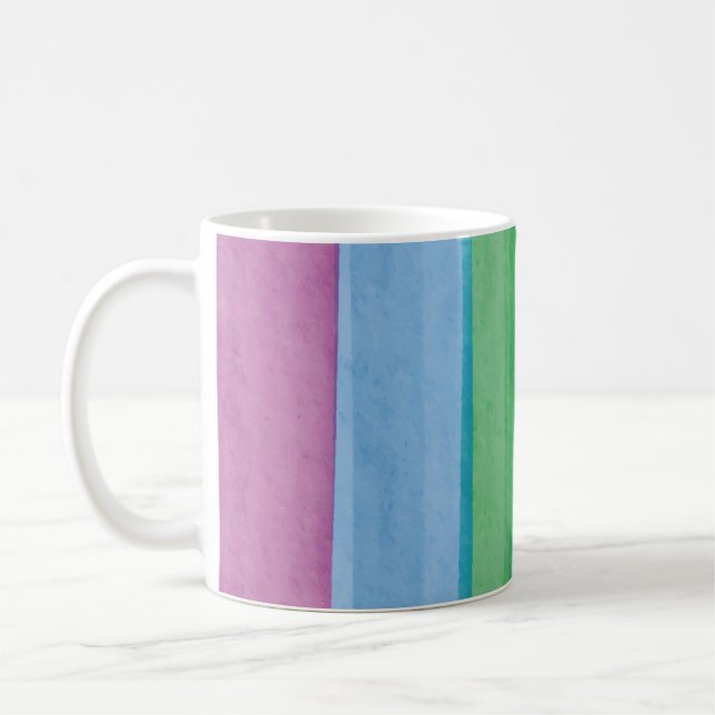 Taza De Café Acuarelas Arcoíris Orgullo (Izquierda)