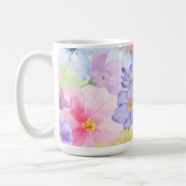 Taza De Café Acuarelas florales bonitas