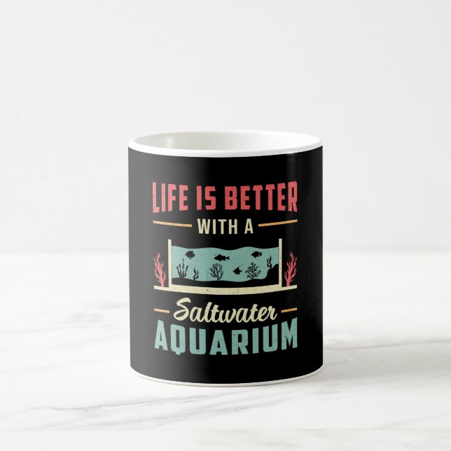 Taza De Café Acuario de agua salada Tanque de pescado acuático  (Centro)
