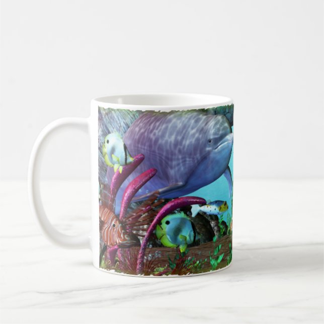 Taza De Café Acuario de Dolphin Discovery 2 3D (Izquierda)