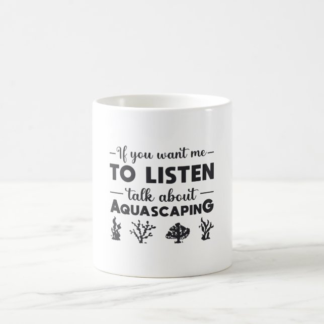 Taza De Café Acuario habla de acuarios acuáticos (Centro)