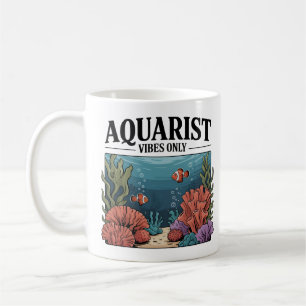Taza De Café Acuarista Coleccionista de peces Aquarium Junkie F