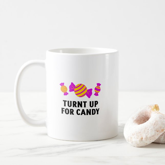 Taza De Café Acudir a los dulces de caramelo (Con donut)