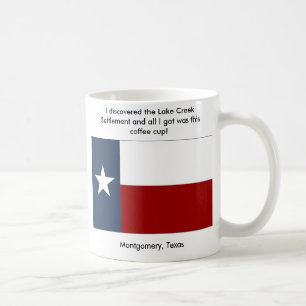 Taza De Café Acuerdo de la cala del lago - Montgomery, Tejas