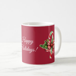 Taza De Café Acuerdo de Navidades Candy Cane