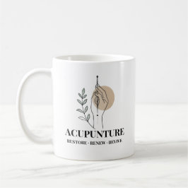 Taza De Café Acupuncture Therapy Mug Restore Renew Revive