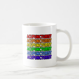 Taza De Café Acupunturista arcoiris