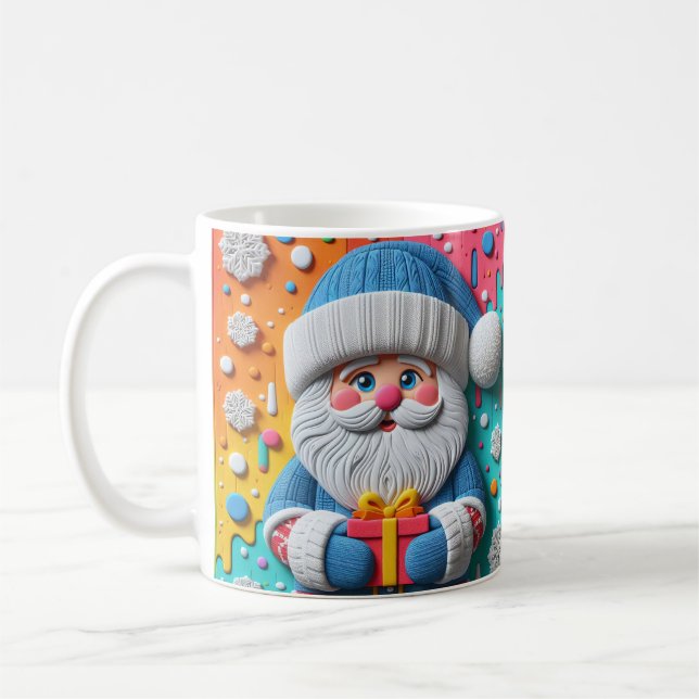 Taza De Café AD 017 - Navidades gráficos digitales Santa Claus  (Izquierda)