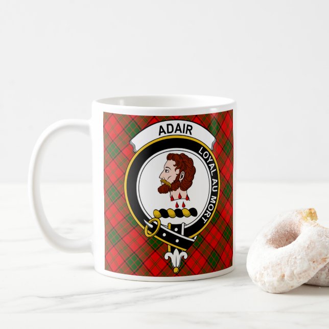 Taza De Café Adair Clan Badge Coffee Mug - Tamaño 11oz (Con donut)
