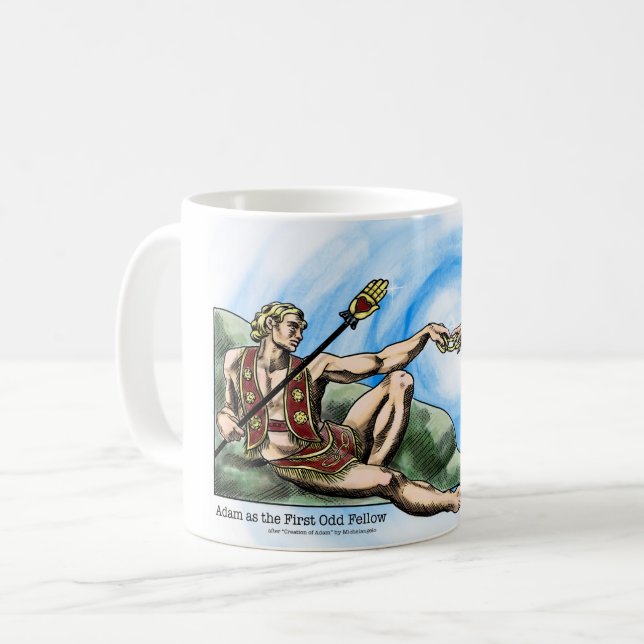Taza De Café Adam como el primer compañero extraño (Anverso izquierdo)