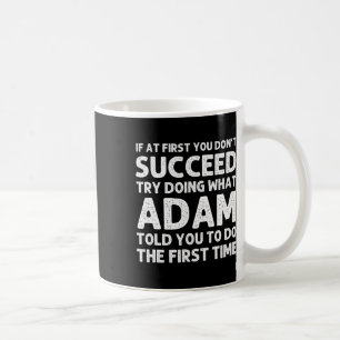 Taza De Café Adam Gift Name Personalized Birthday Funny Christm
