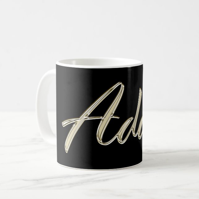 Taza De Café Adam Name whitegold Tasse Teetasse Kaffeetasse (Anverso izquierdo)