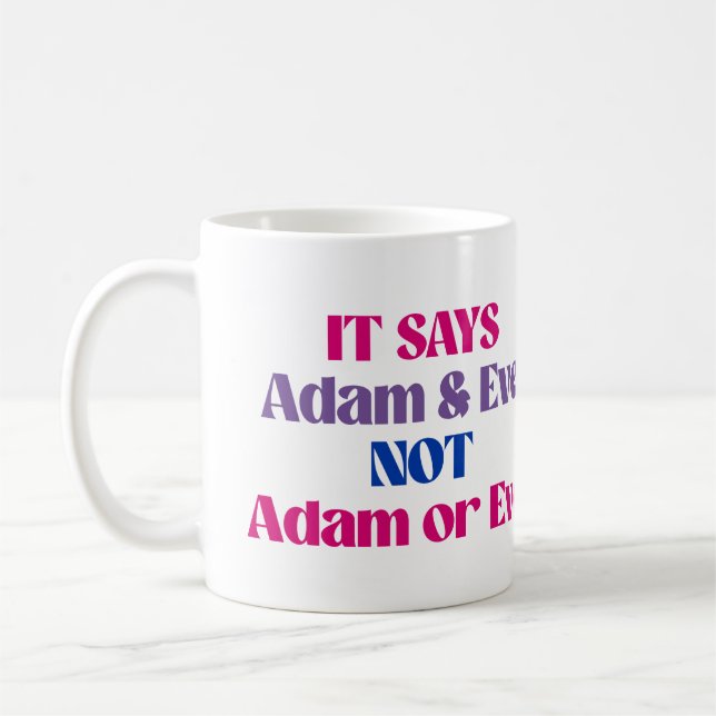 Taza De Café Adán y Eva no Adán o Eva (Izquierda)