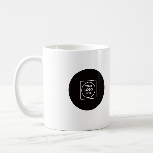Taza De Café Add A Logo Business Personalized Coffee Mug (Izquierda)