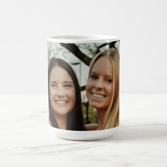 Taza De Café Add Your Own Custom Photo Sisters Besties (Centro)
