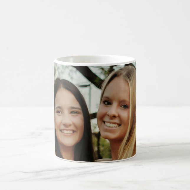 Taza De Café Add Your Own Custom Photo Sisters Besties (Centro)