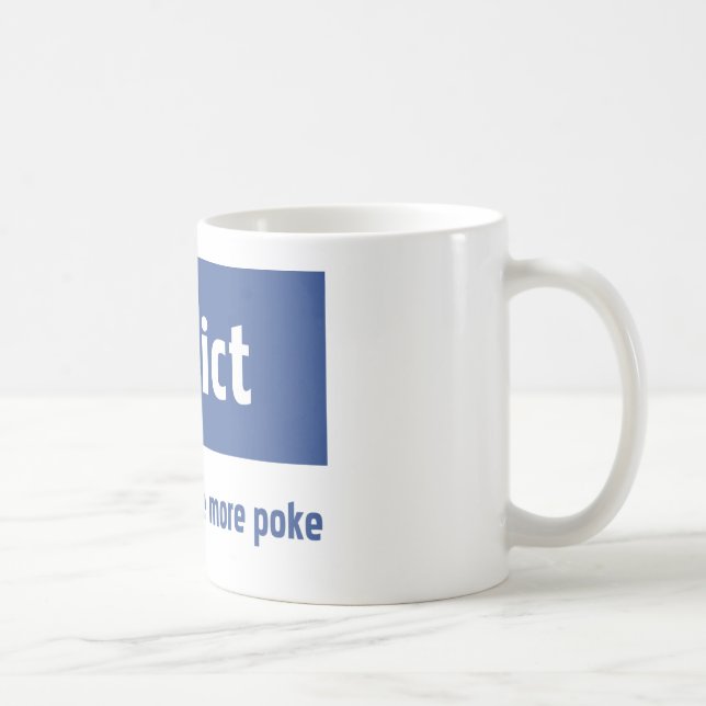 Taza De Café Adicto a Facebook (Derecha)