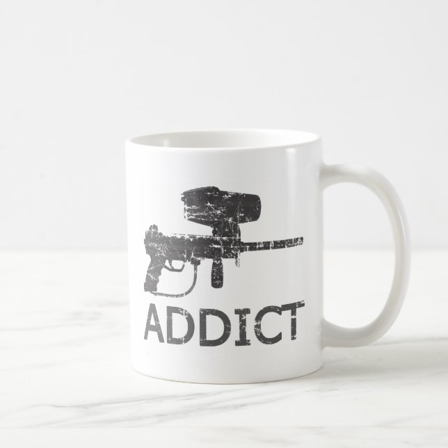 Taza De Café Adicto a Paintball (Derecha)