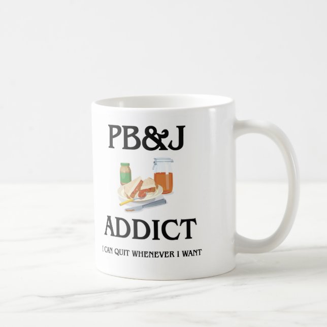 Taza De Café Adicto a Pb&J (Derecha)