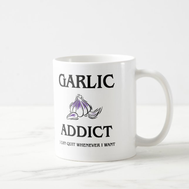 Taza De Café Adicto al ajo (Derecha)