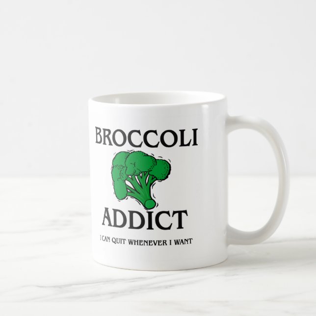 Taza De Café Adicto al bróculi (Derecha)