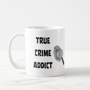 Taza De Café Adicto al crimen verdadero
