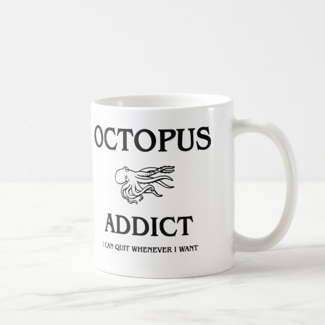 Taza De Café Adicto al pulpo (Derecha)