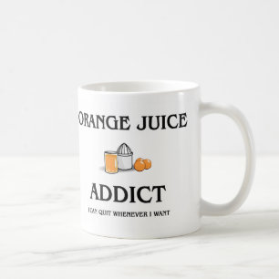 Taza De Café Adicto al zumo de naranja