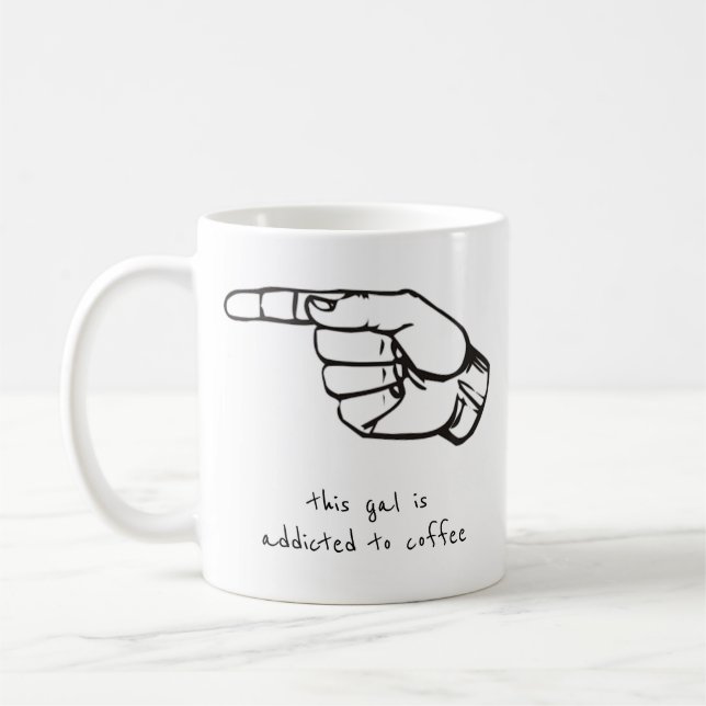 Taza De Café adictos al café solamente (Izquierda)