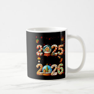 Taza De Café Adiós 2025 Hola 2026 Navidad y Feliz Año Nuevo