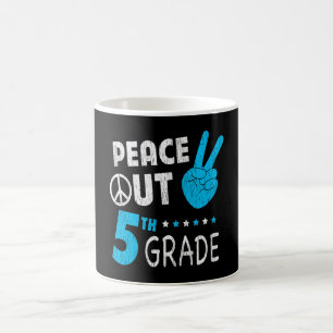 Taza De Café Adiós 5to Grado Último Día de Escuela Estudiante