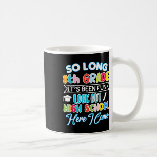 Taza De Café Adiós a la graduación de secundaria de grado 8
