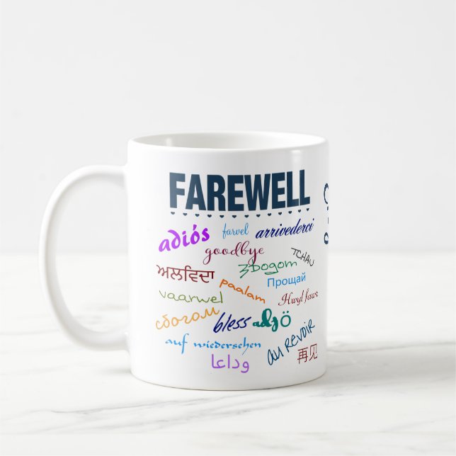 Taza De Café Adiós, adiós saliendo (Izquierda)