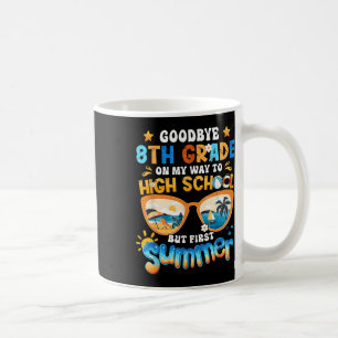Taza De Café Adiós al octavo curso de camino a la escuela secun