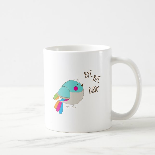 Taza De Café Adiós Birdy (Derecha)