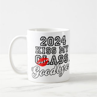 Taza De Café Adiós de besos de mi clase 2024