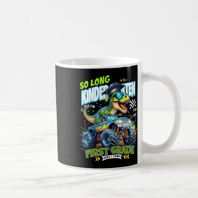 Taza De Café Adiós Graduado de Kinder Dinosaurio 1er Grado H (Derecha)