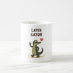 Taza De Café Adiós Lagarto Divertido Lagarto Adiós
