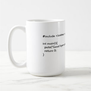 Taza De Café Adiós mundo