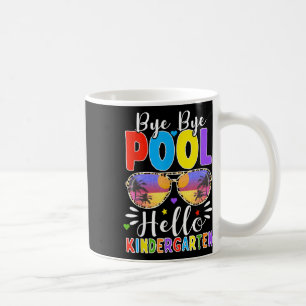 Taza De Café Adiós Piscina Hola Jardín de Infancia De Vuelta a 