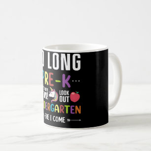 Taza De Café Adiós Pre-K Jardín de Infantes Aquí Voy Pre-k